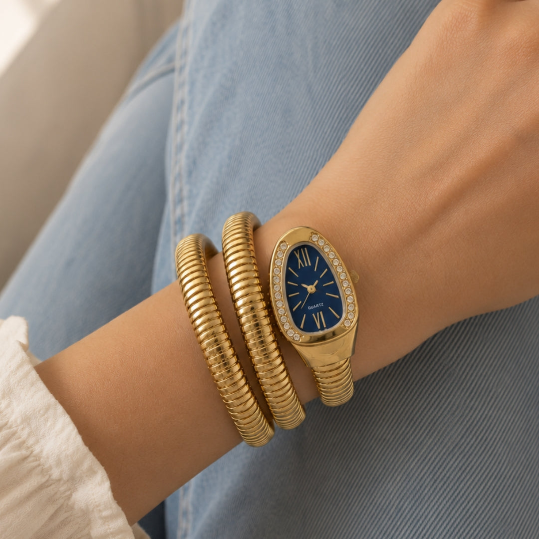 Serpenti Watch Bracelet- Navy Blue