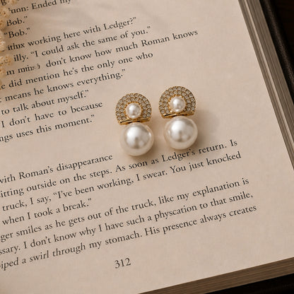 Aurelia Shell Pearl Earrings