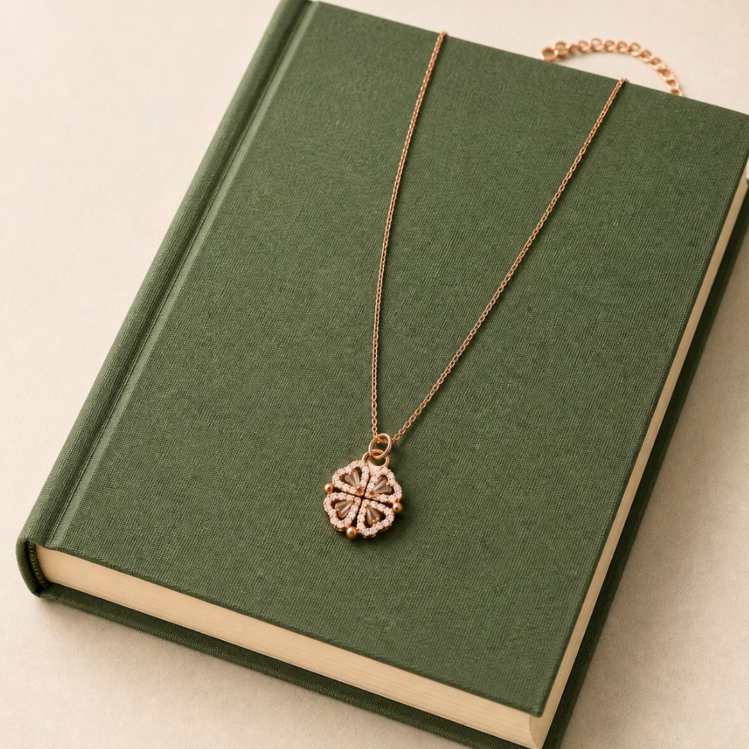 Four Heart Clover Necklace