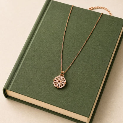 Four Heart Clover Necklace