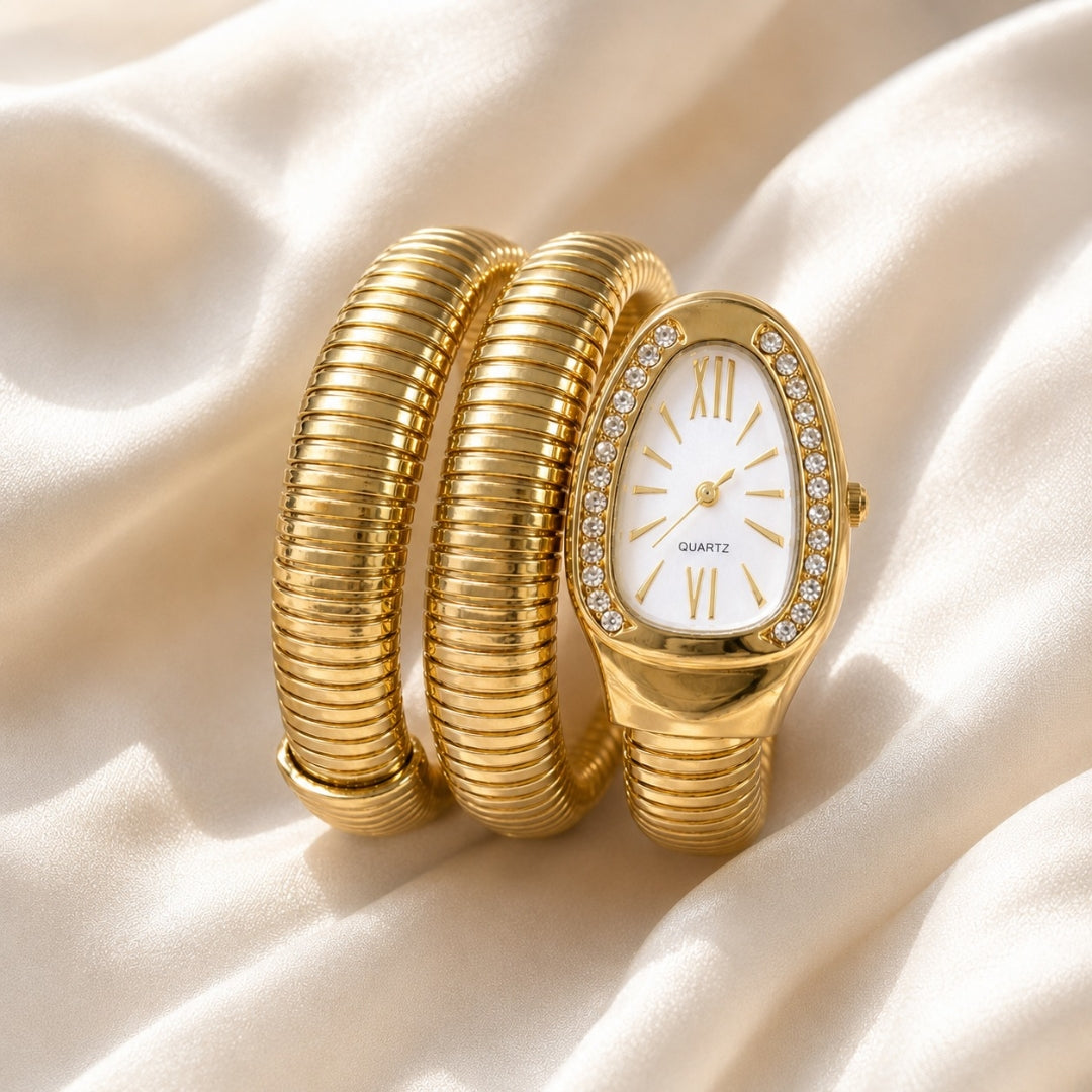Serpenti Watch Bracelet- White