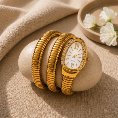 Serpenti Watch Bracelet- White