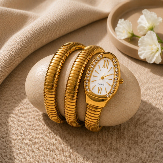 Serpenti Watch Bracelet- White