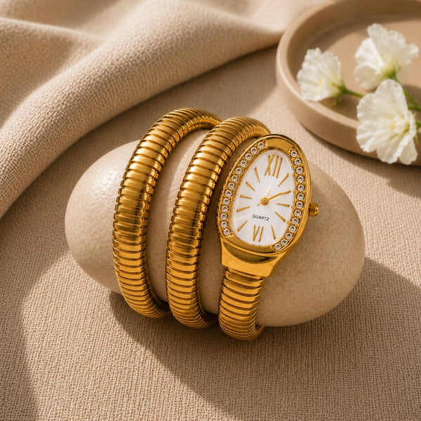 Serpenti Watch Bracelet- White