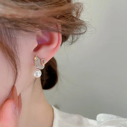 Take A Swan Dive Earring